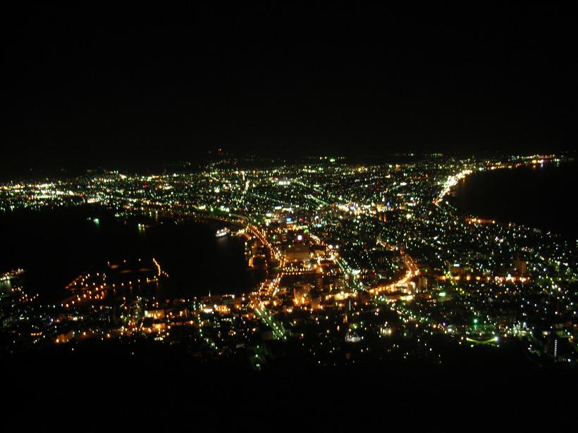 函馆的夜景，实景会更棒