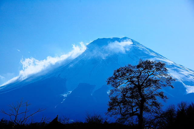 忍野八海的富士山