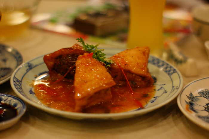 豆腐の肉詰めトマトソース