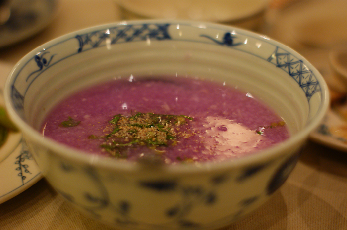紫山芋スープ